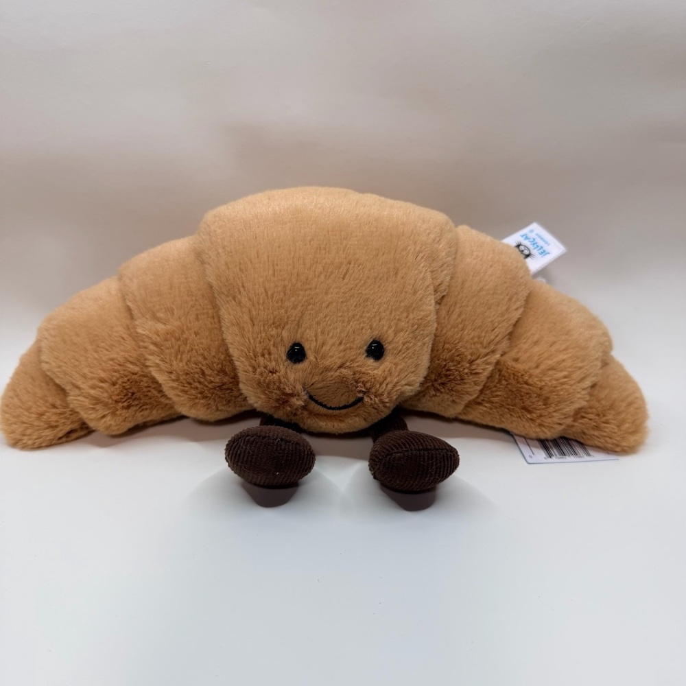 Jellycat small amuseables croissant new with tags stuffed animal authentic - Picture 1 of 5